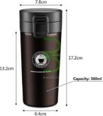 تراول ماگ استیل کافی COFFEE ظرفیت 380 میلی لیتر ا Travel Mug Coffee