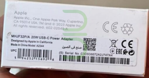 آداپتور شارژر 20 وات اپل | Apple 20W USB-C Power Adapter P/A