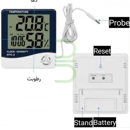 رطوبت سنج و دماسنج دیجیتال HTC-2