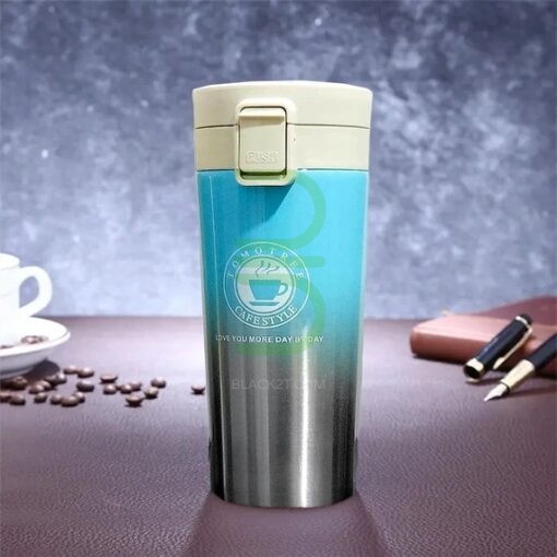 تراول ماگ استیل 500 میلی لیتر دو رنگ | Travel Mug Coffee