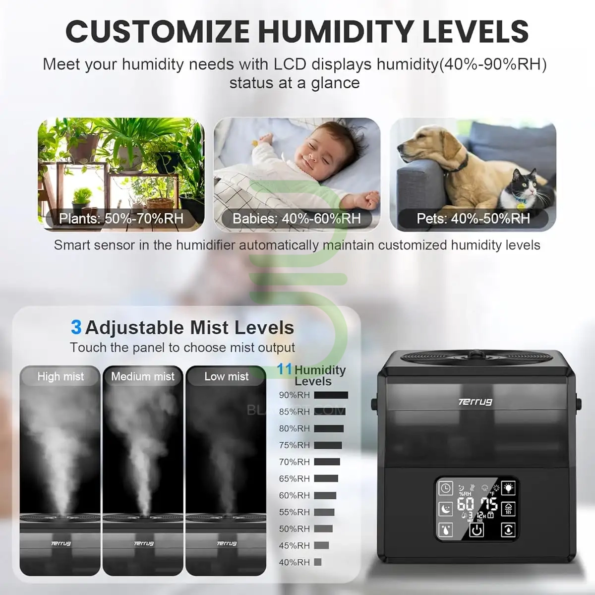 بخور سرد و گرم 6 لیتری مدل HU2201W(کیفیت بالا) 7 روز گارانتی تعویض 2 بخور سرد و گرم 6 لیتری 16