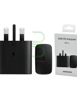 شارژر سامسونگ 45 وات سه پین اصلی تولید ویتنام (بدون کابل)