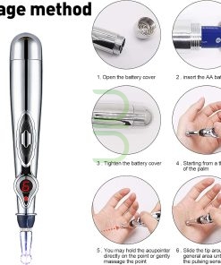 قلم و تنس ماساژور طب سوزنی مریدین مدل DF 618 5